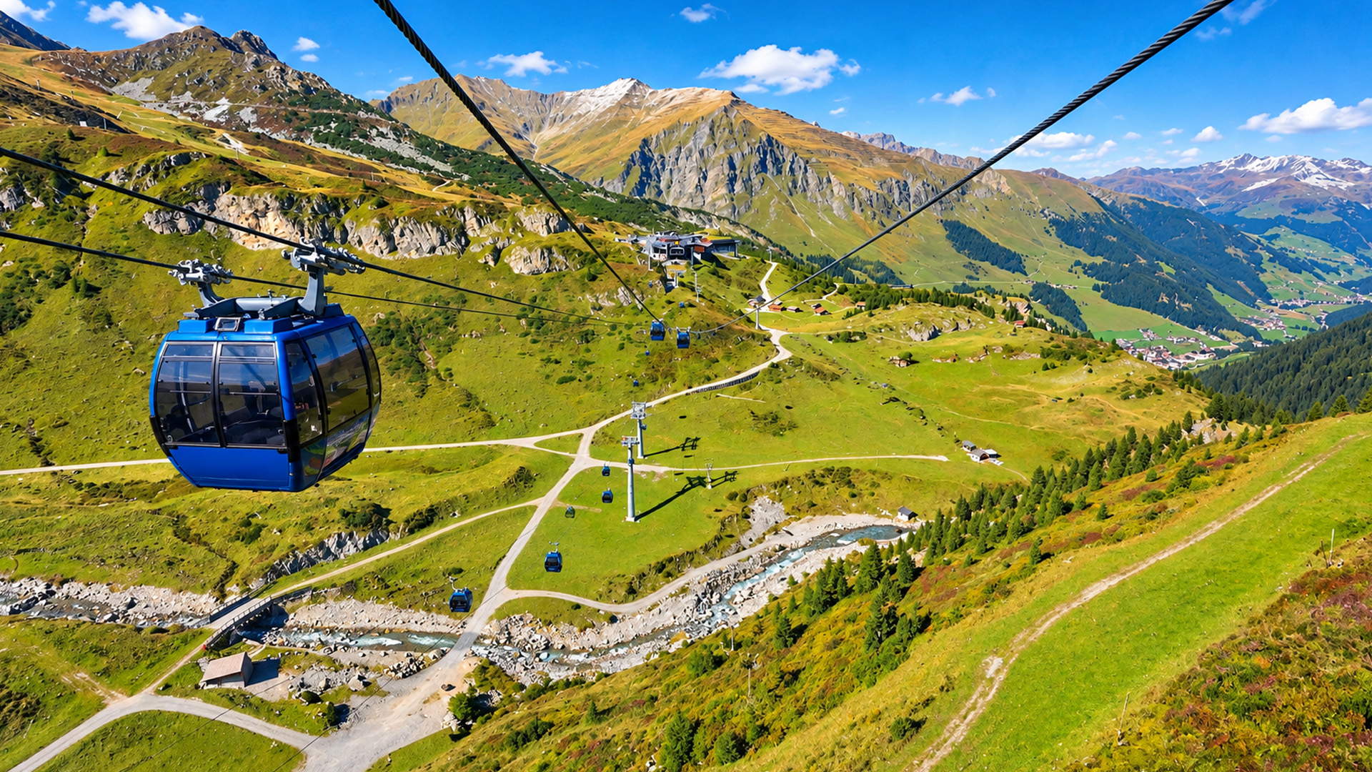 Hintertux Glacier Austria gondola ride to 3,250 metres (4K)