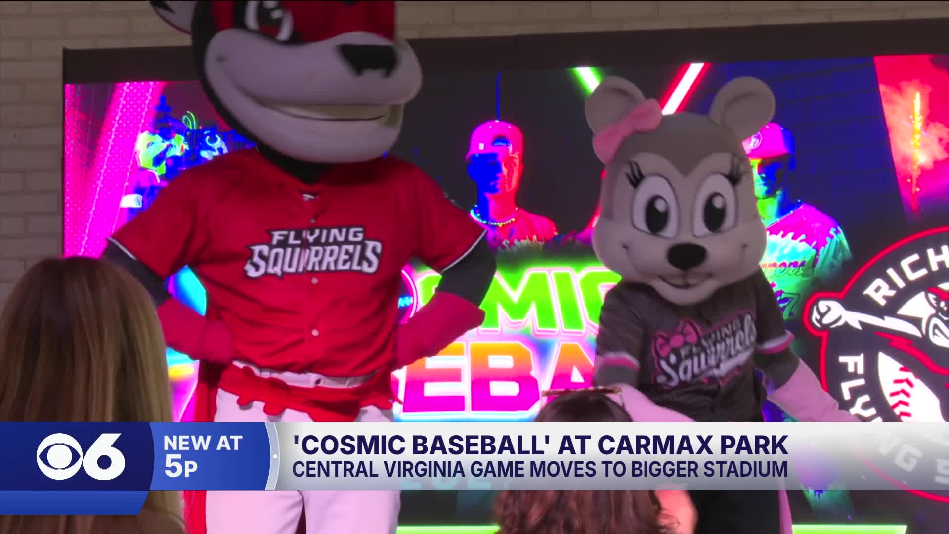 Cosmic Baseball glows into Richmond's CarMax Park