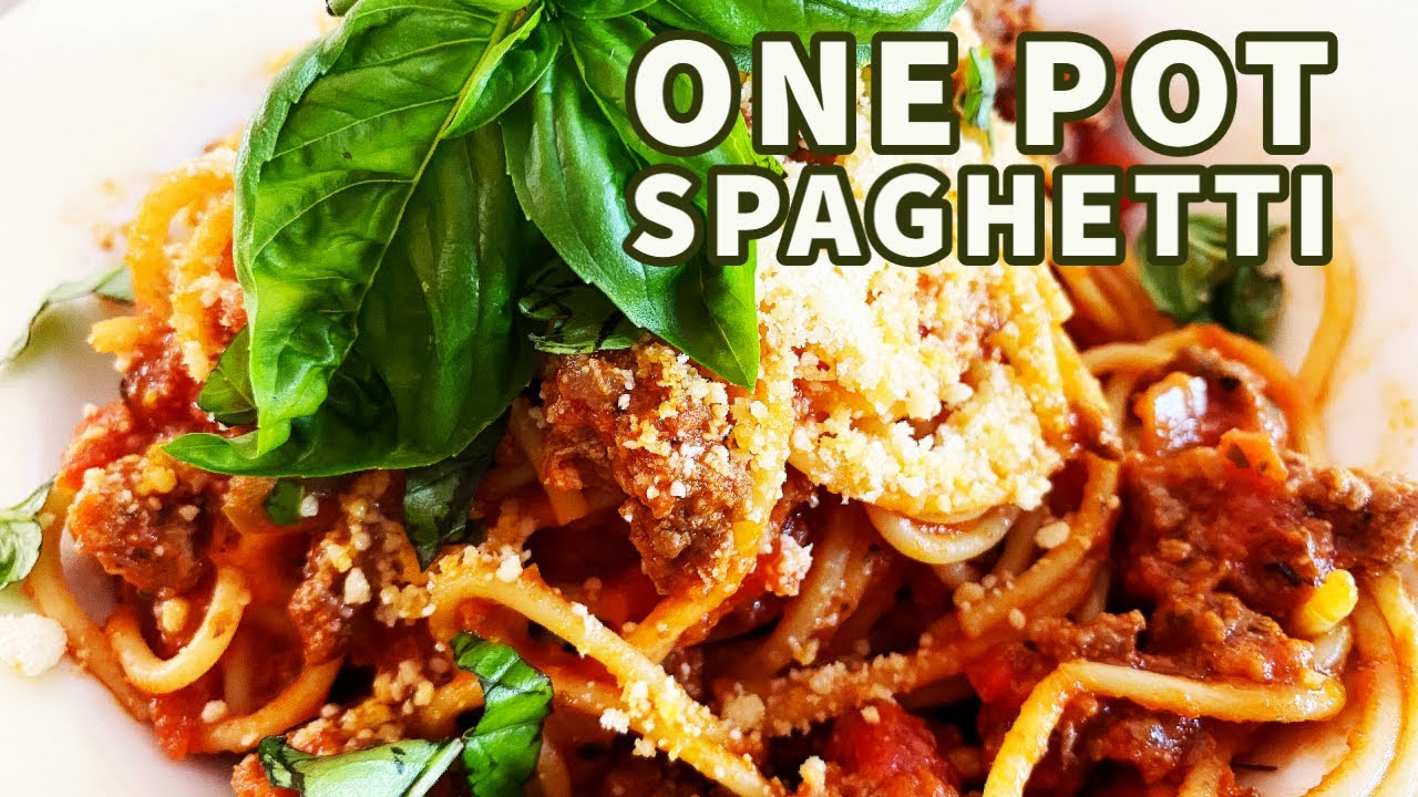 One-pot spaghetti with creamy vodka sauce