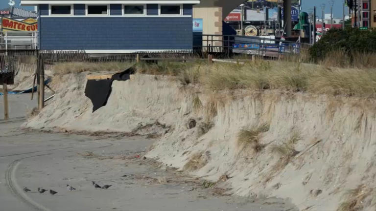Jersey Shore beaches battered by more erosion as waves pound coastline