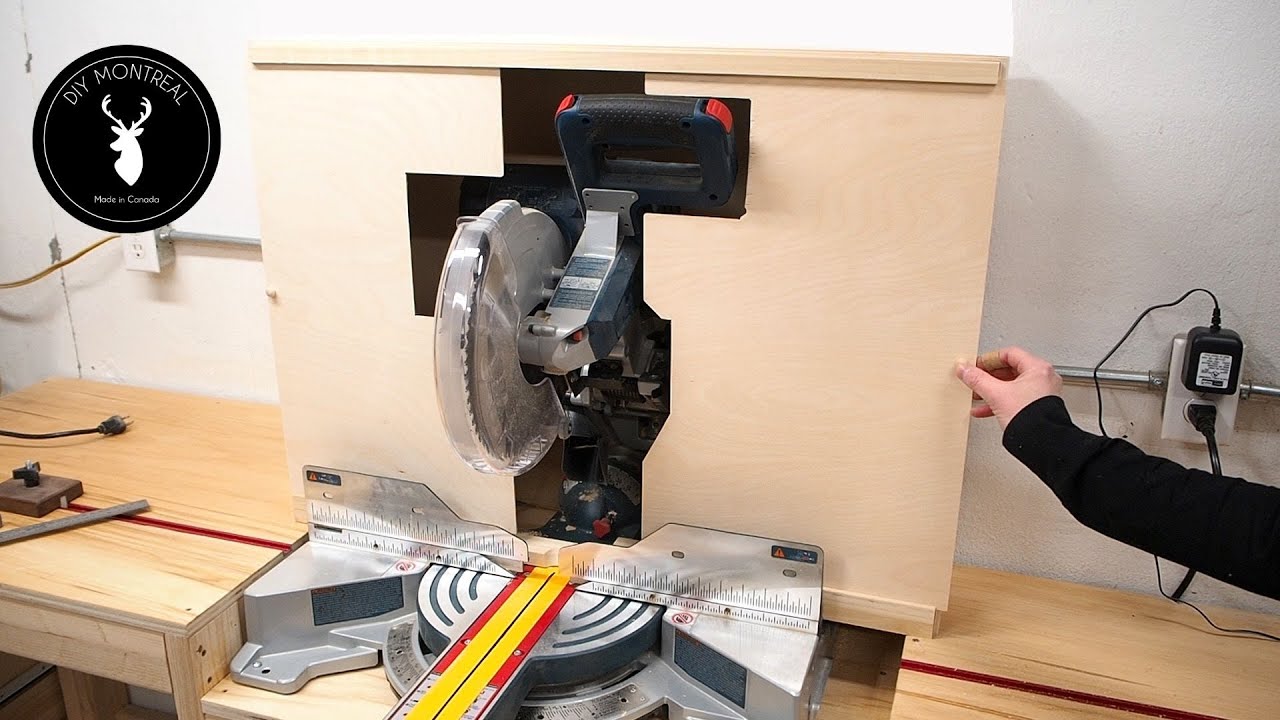 Building a dust collection system for my miter saw