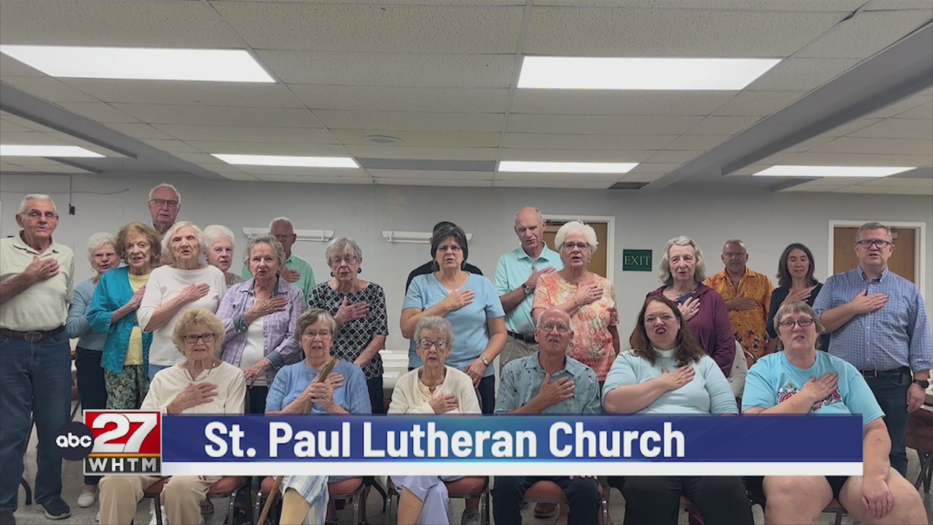 Pledge of allegiance: St. Paul Lutheran Church. New Cumberland