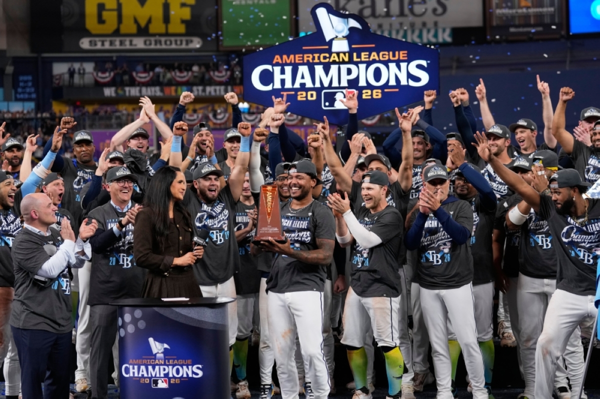 Rays 4 wins away from first WS crown