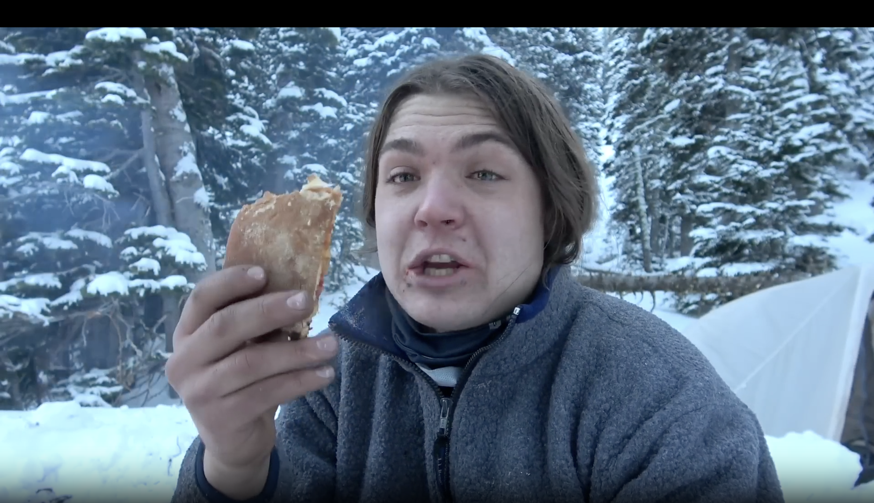 Camping in Montana at -27 degrees