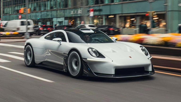 Photos: Porsche's Mission S concept takes over New York City