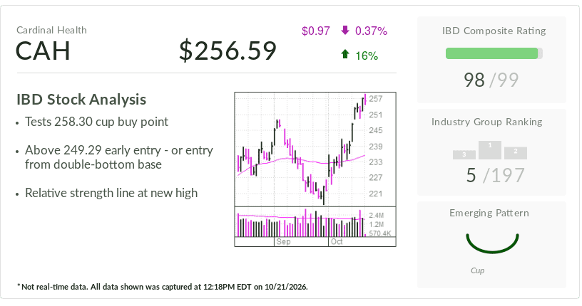 IBD stock of the day tests new buy point as indicators suggest more upside
