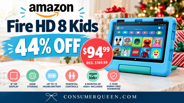 Fire HD 8 Kids Kids Tablet Deal: Just $94.99 (44% Off!)