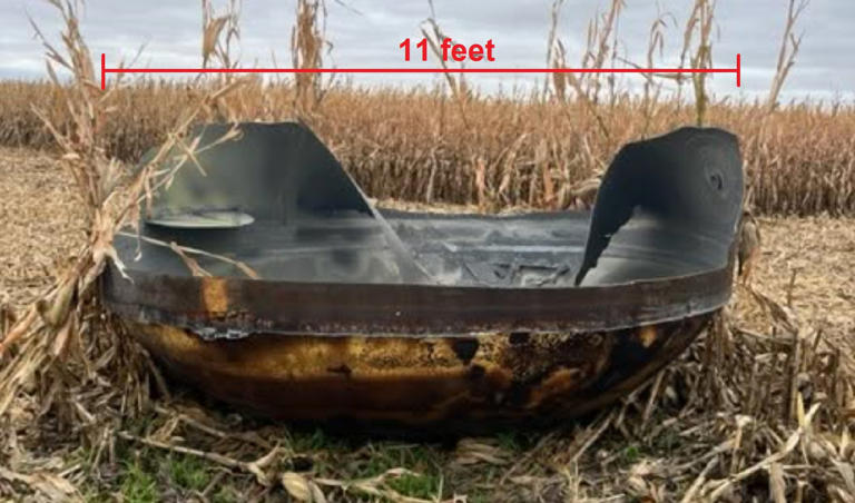 11-foot chunk of Chinese rocket crashes down in Minnesota cornfield