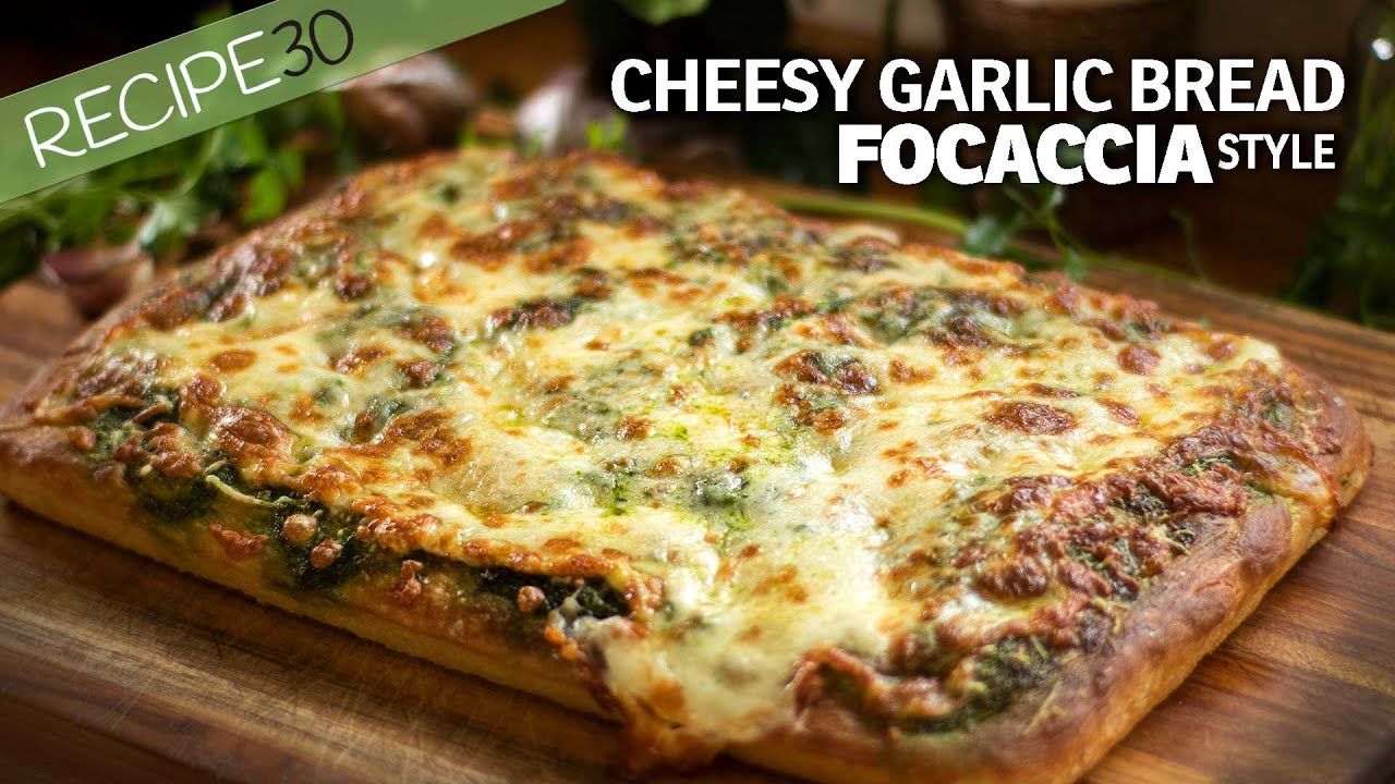 This is what happens when you make cheesy garlic focaccia with butter!