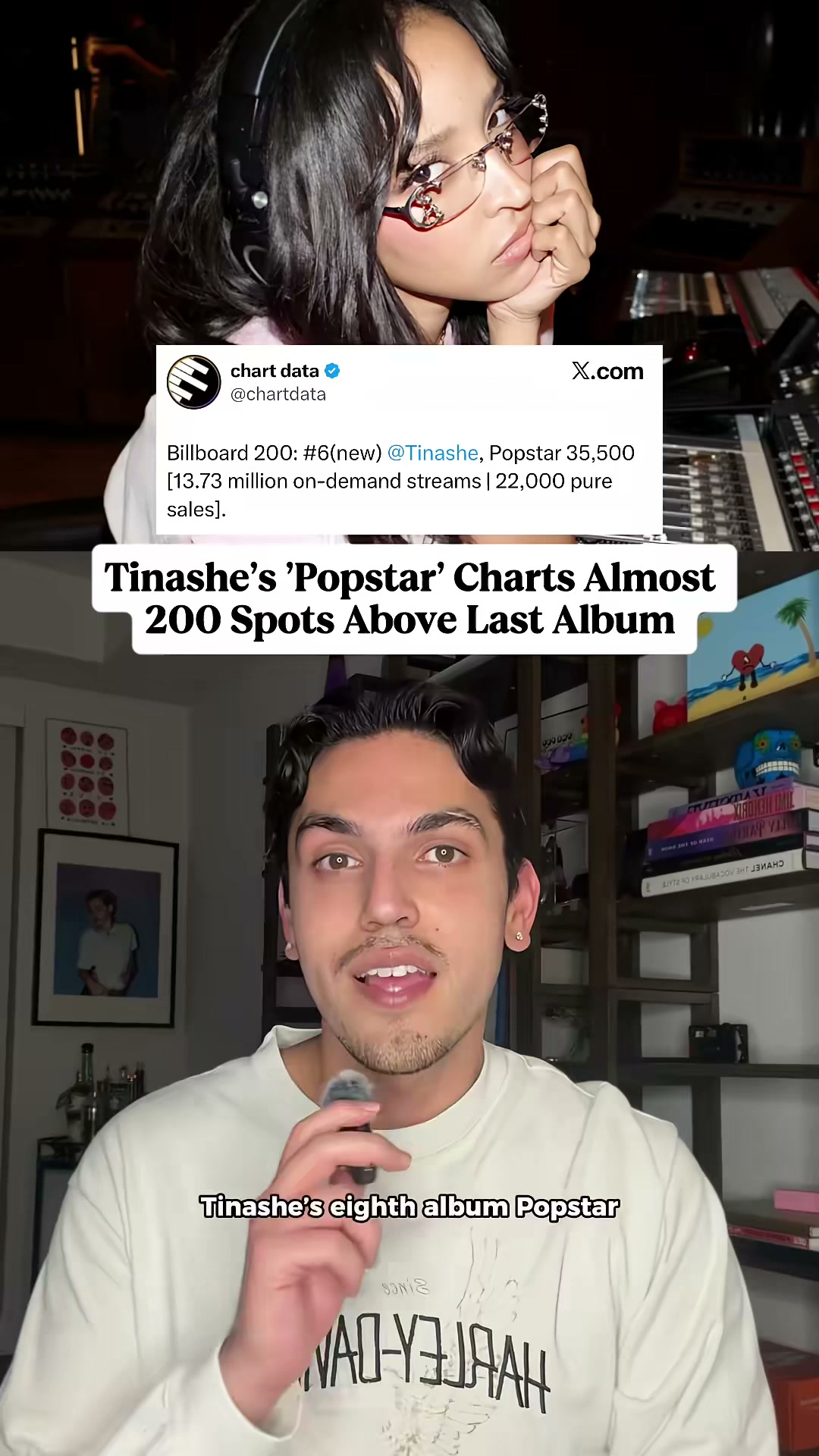 Tinashe’s ‘Popstar’ charts almost 200 spots above her last album!