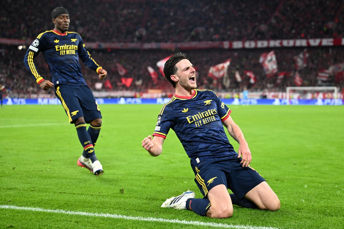 Rice scores as Arsenal and Bayern Munich play out entertaining draw