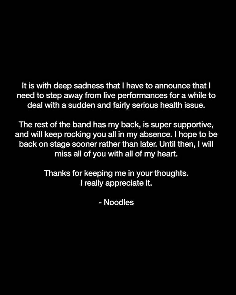 The Offspring’s Kevin ‘Noodles’ Wasserman stepping away from stage due ...