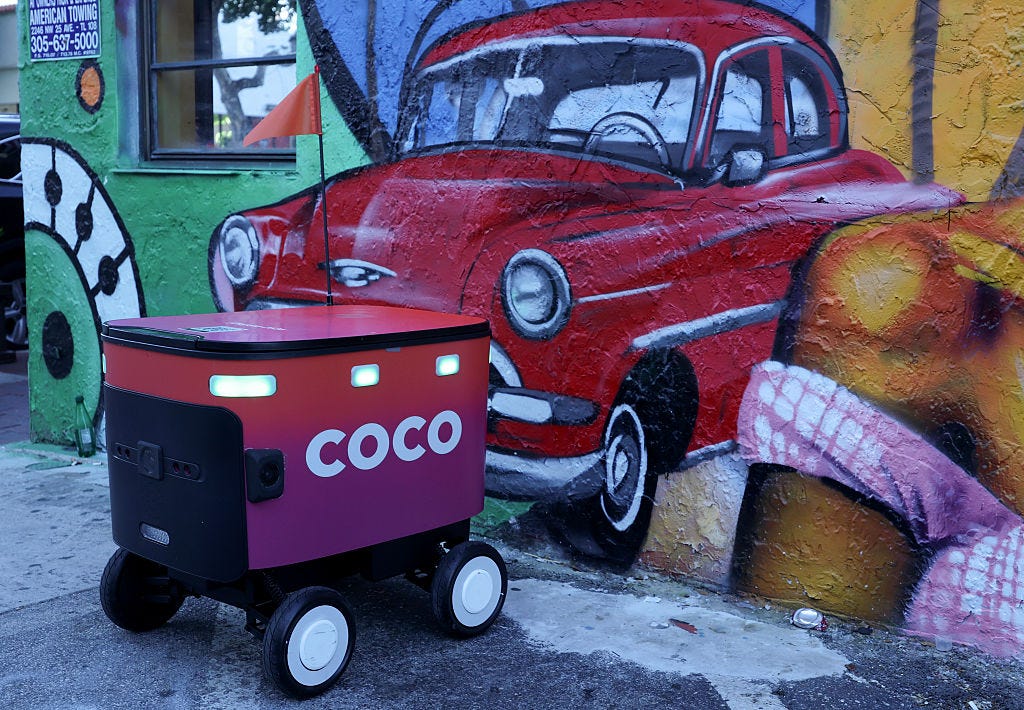 Food delivery robots collected biometric data, lawsuits allege