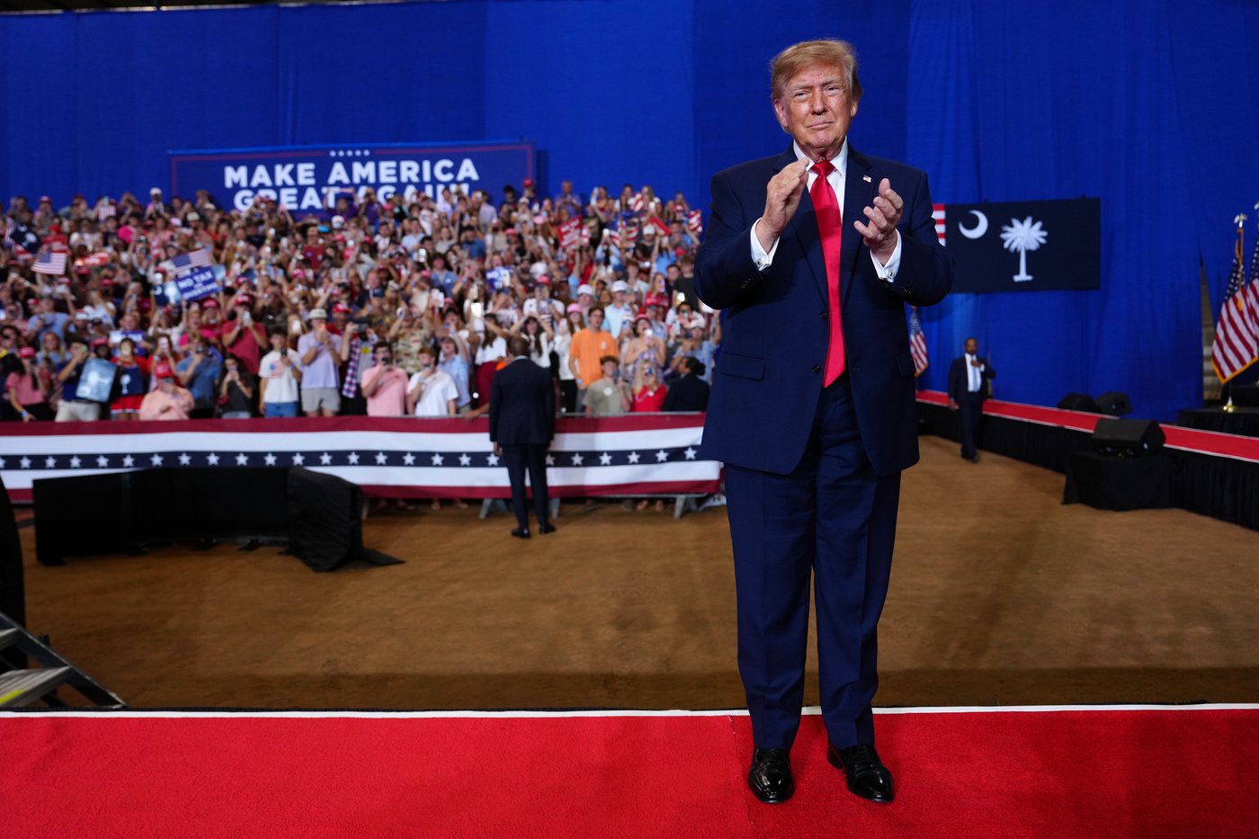 Trump brings a last-minute rally boost to Darline Graham in South ...