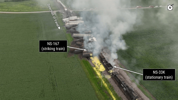 Improper maintenance caused Norfolk Southern train derailment in Browns ...