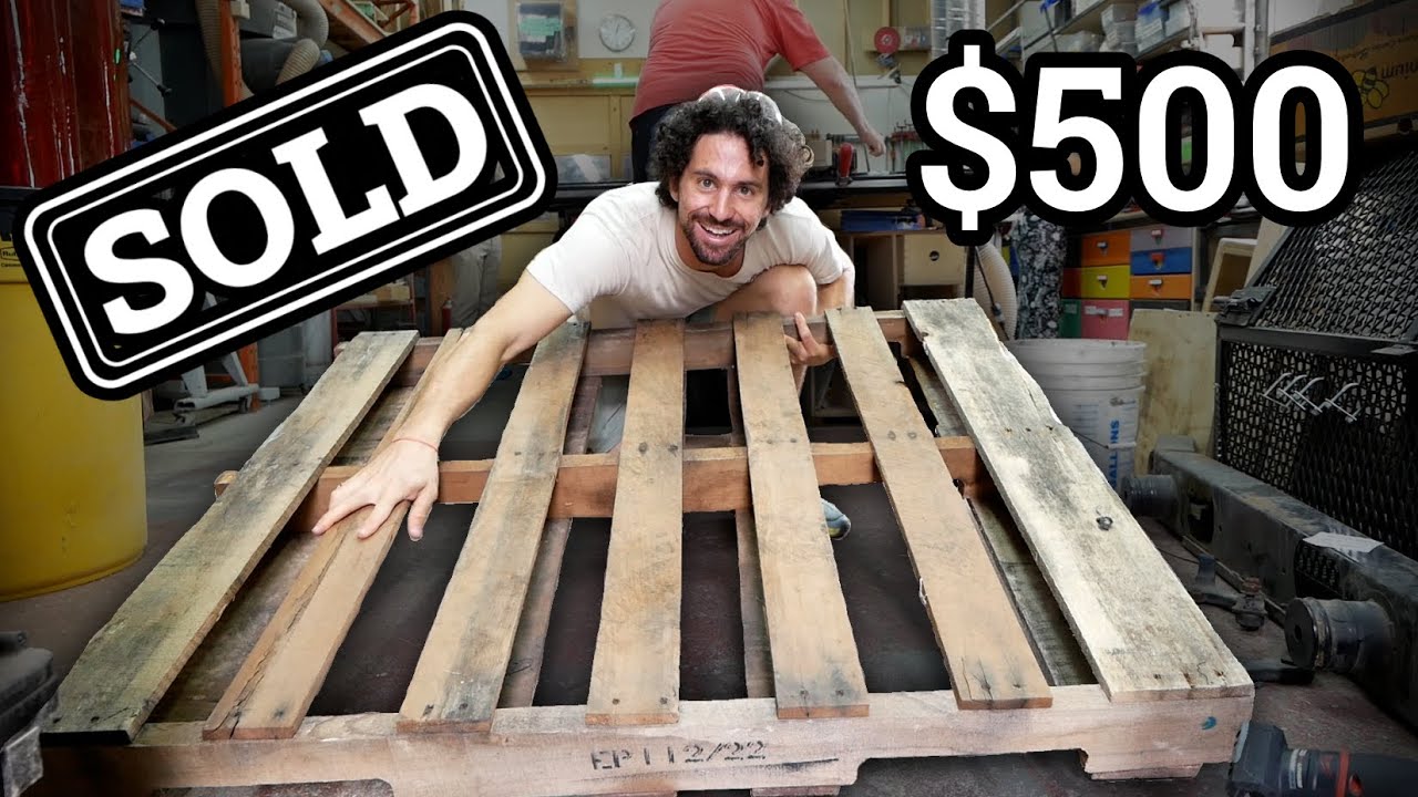 I turned a free pallet into a $500 chessboard ♟️
