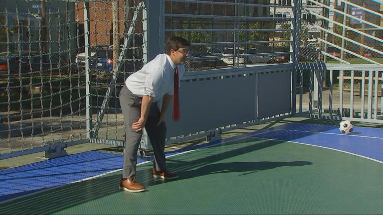 City of Pittsburgh rolls out new mini soccer pitch in South Side