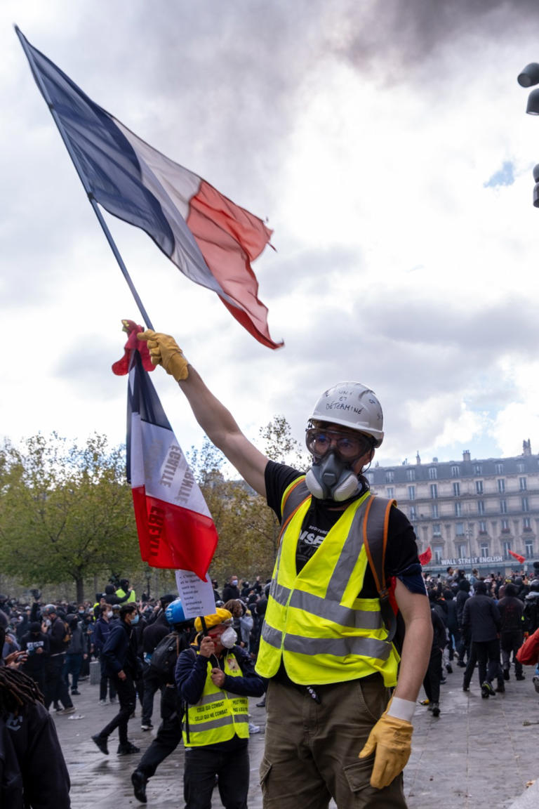 French leftists plan major Paris protest Saturday as absent Macron vows ...