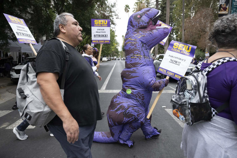 Photos: Sacramento picket lines for largest state worker strike in ...