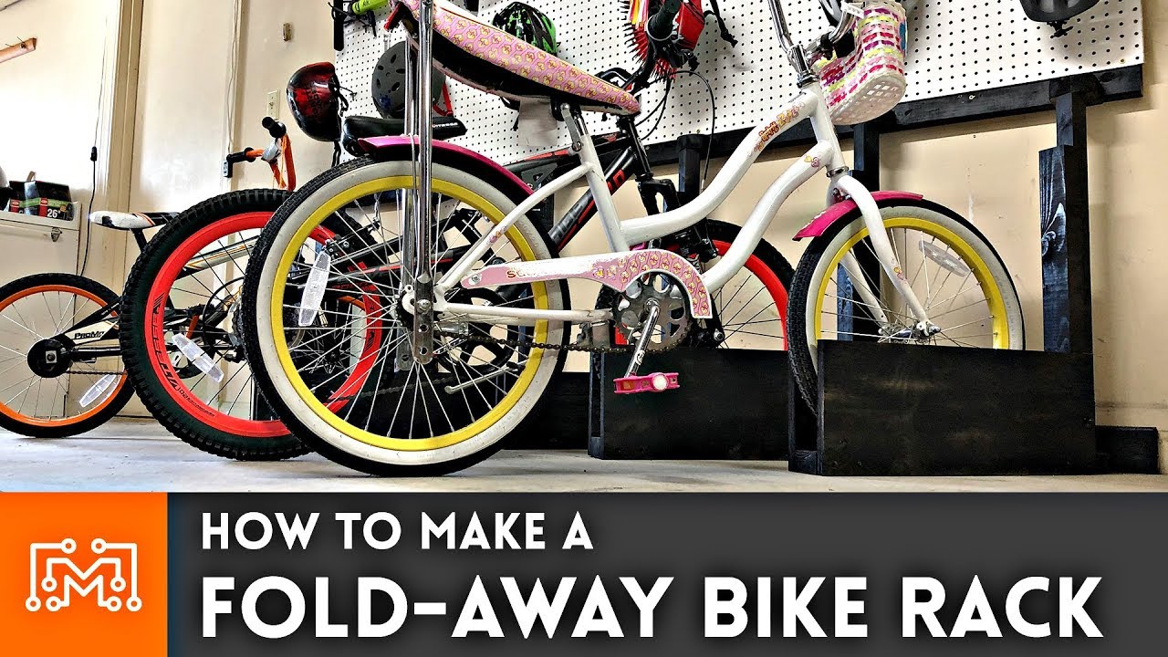 DIY fold-away bike rack: A clever woodworking project