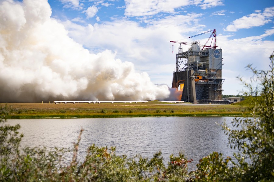 NASA test fires engine in Hancock County to support Artemis missions