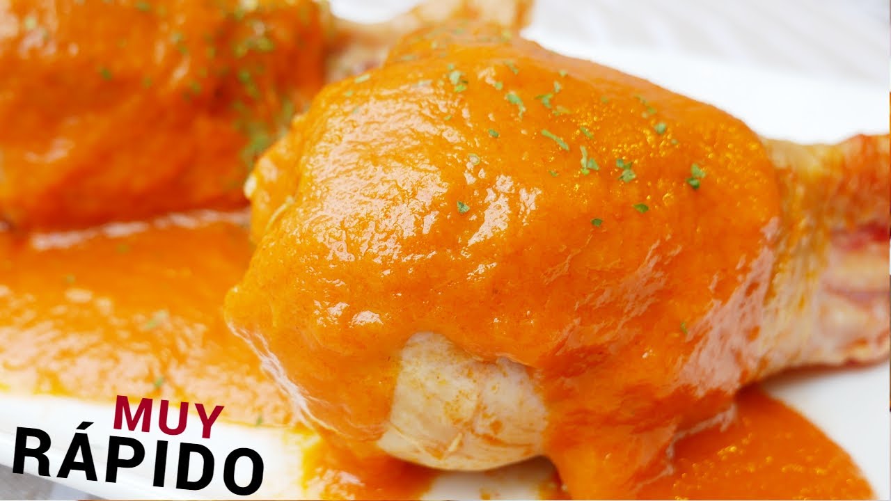 Pollo en salsa de tomate en 15 minutos