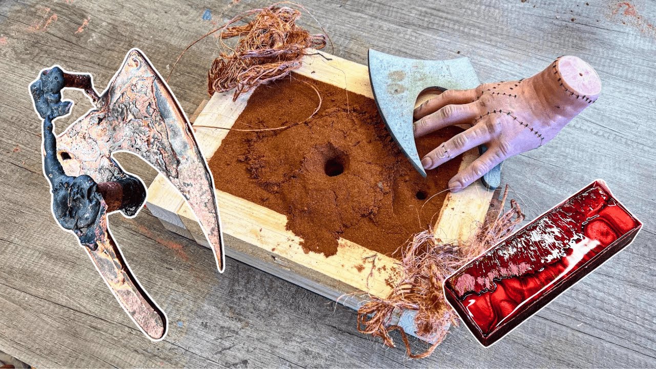 The coolest copper viking hybrid knife