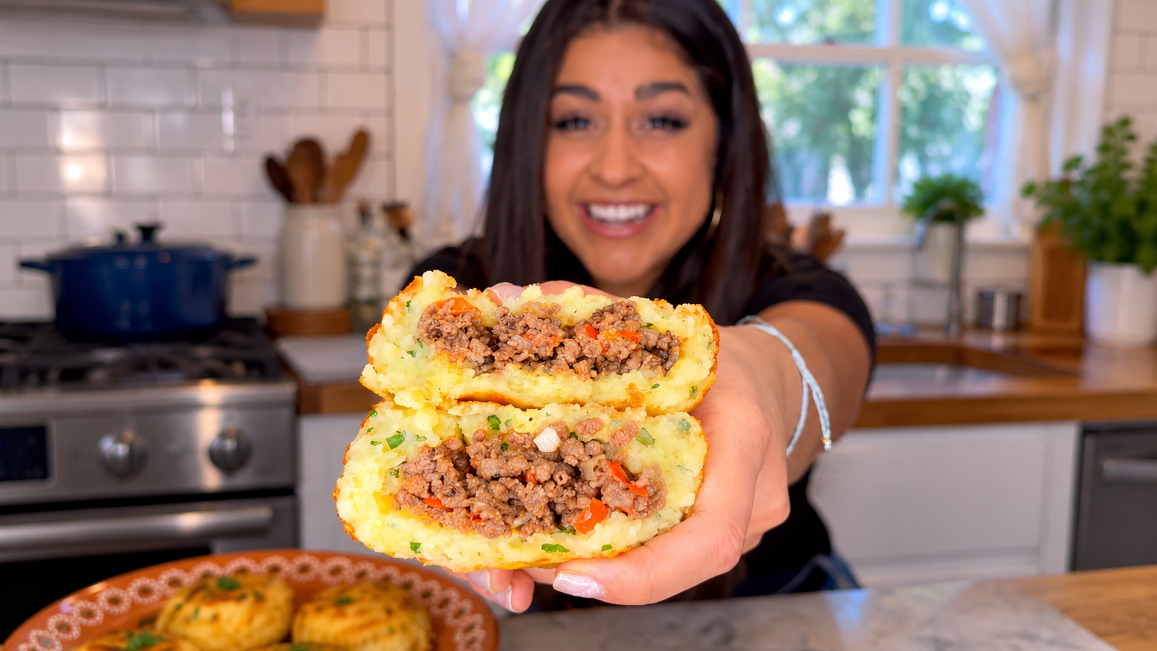 Healthy vegan Mexican recipes, papa rellena, and plant based meal ideas