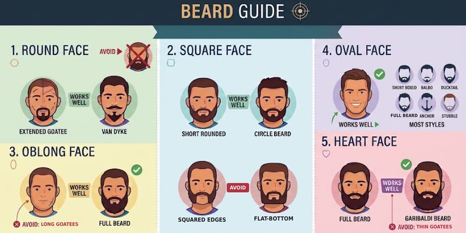 The best beard style for your face shape