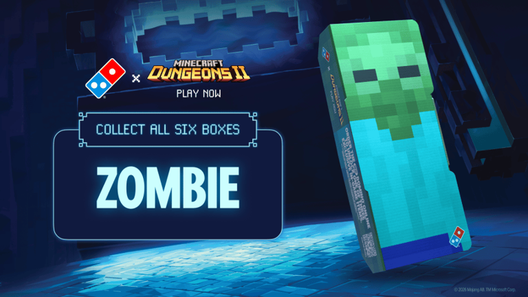 Minecraft and Domino’s team up for block-shaped pizza, in-game freebies