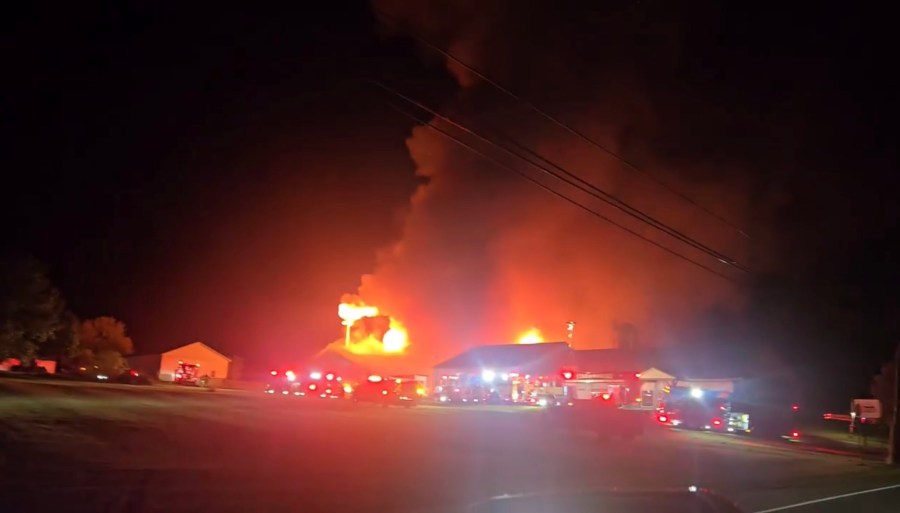 Firefighters battle large blaze at Blair County wood working business