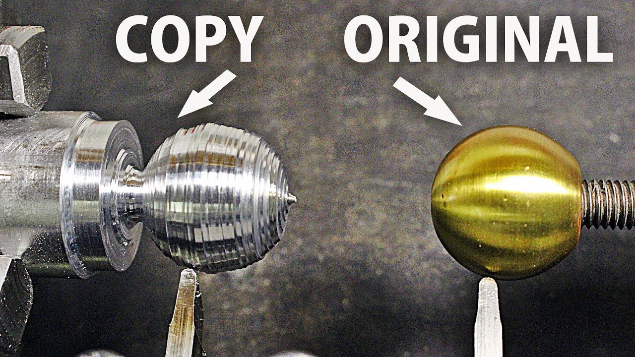 How to copy a ball shape using a metalworking lathe