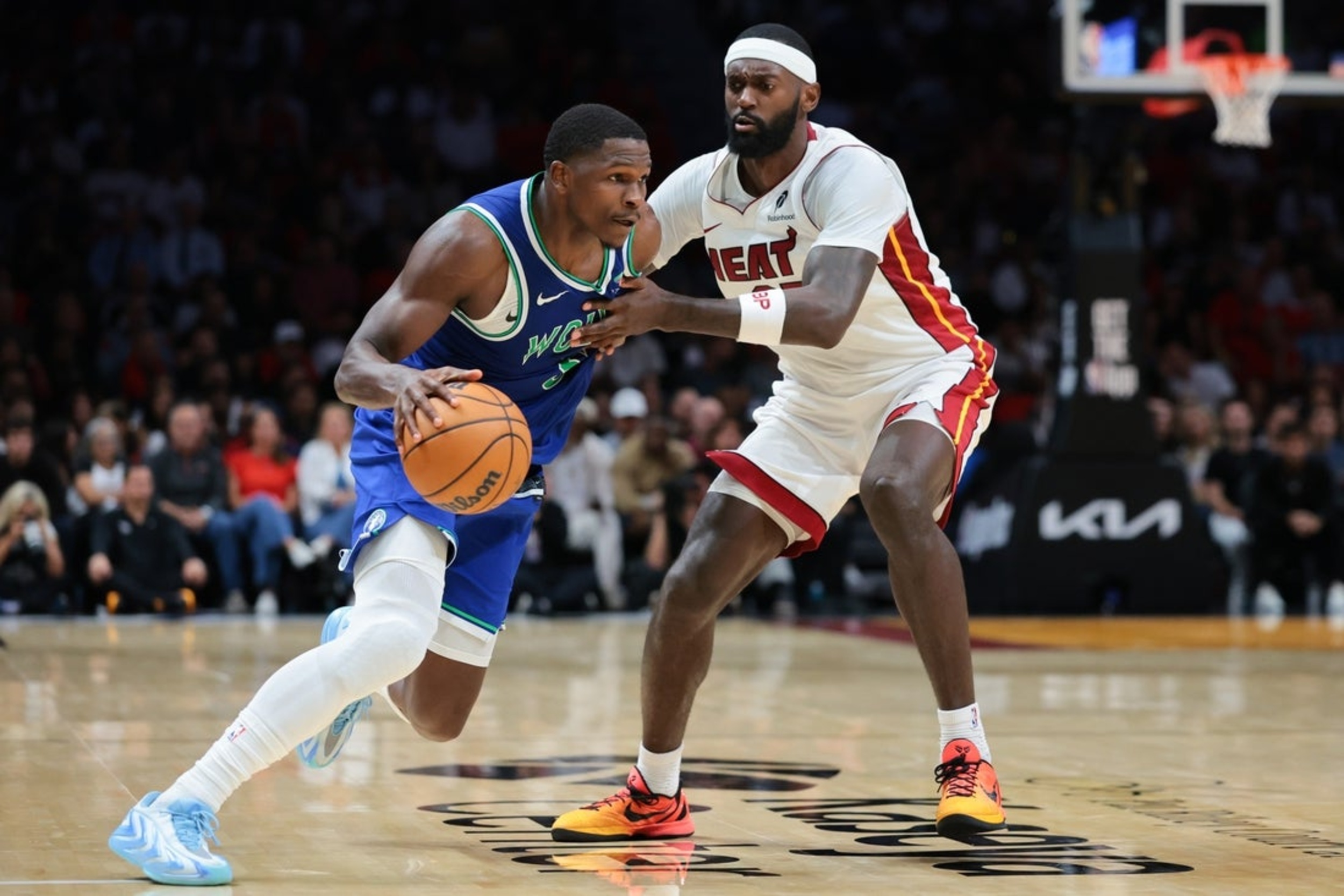 Anthony Edwards (45), Wolves spoil Giannis Antetokounmpo’s Heat debut