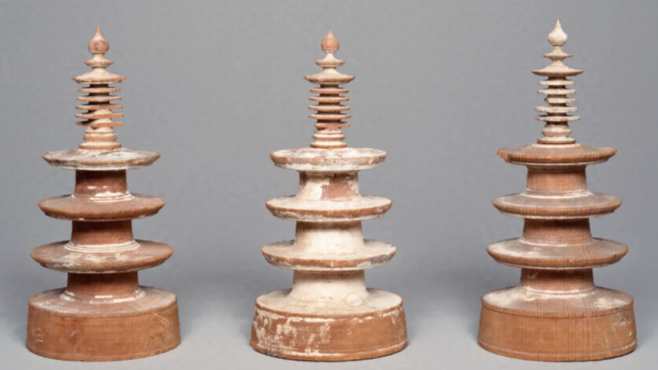 Made over 1,250 years ago, this tiny Japanese pagoda with a printed ...