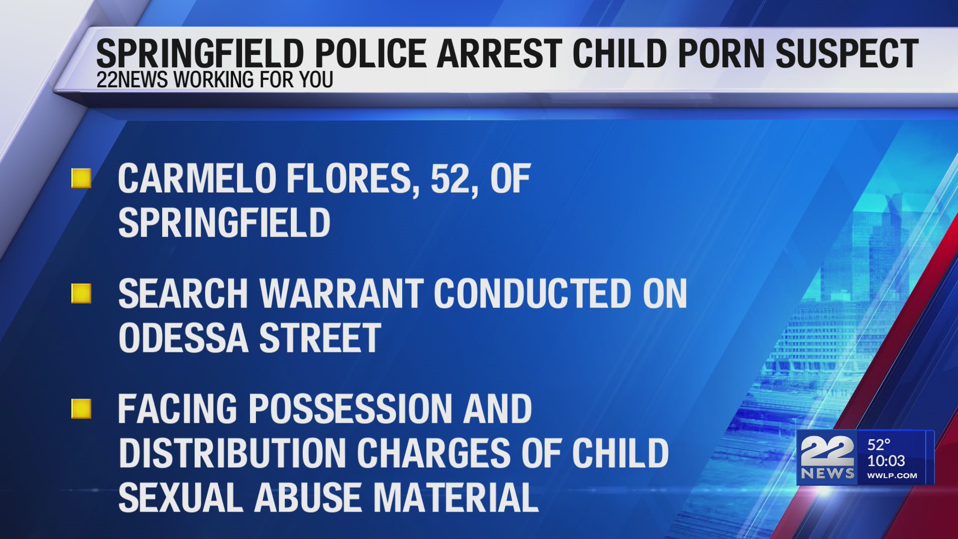 Springfield man arrested after months-long child porn investigation