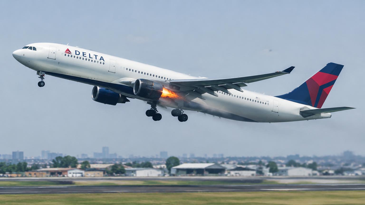 Delta 104’s A330 returned to São Paulo after an engine fire at takeoff