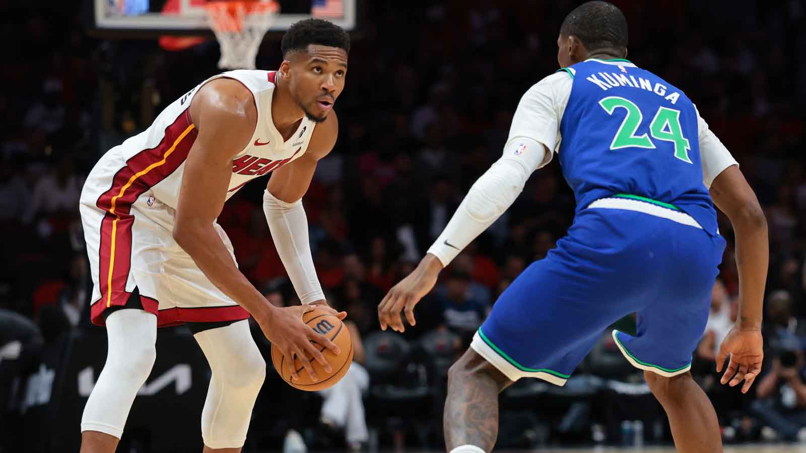Chris Finch isn’t worried about Heat’s Giannis, Bam Adebayo playing ...