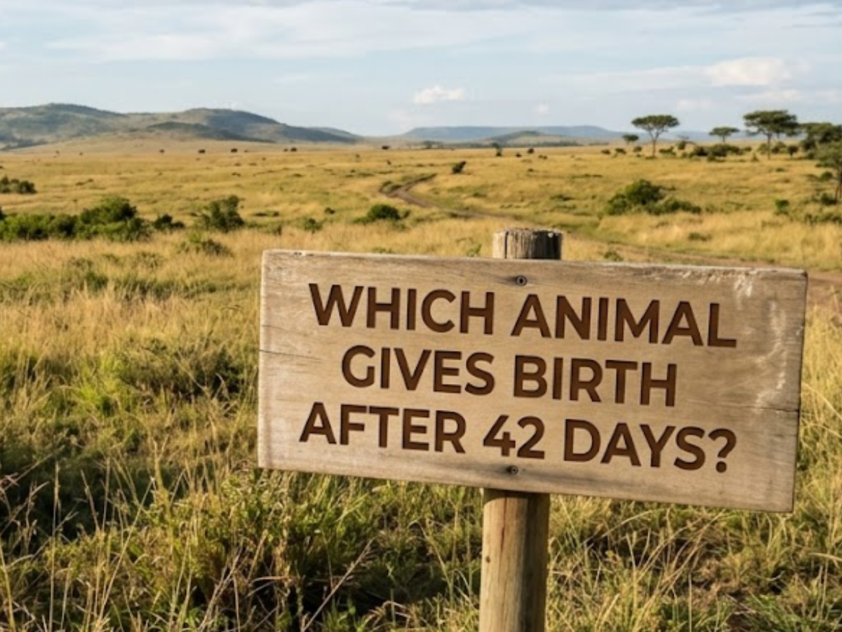 Which animal gives birth after 42 days? The answer will surprise you