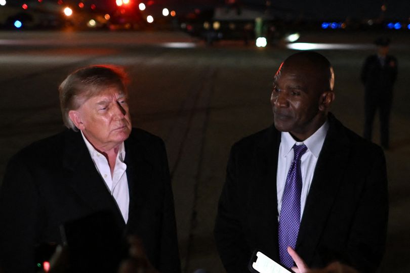 Evander Holyfield settles Donald Trump height debate during MAGA rally ...