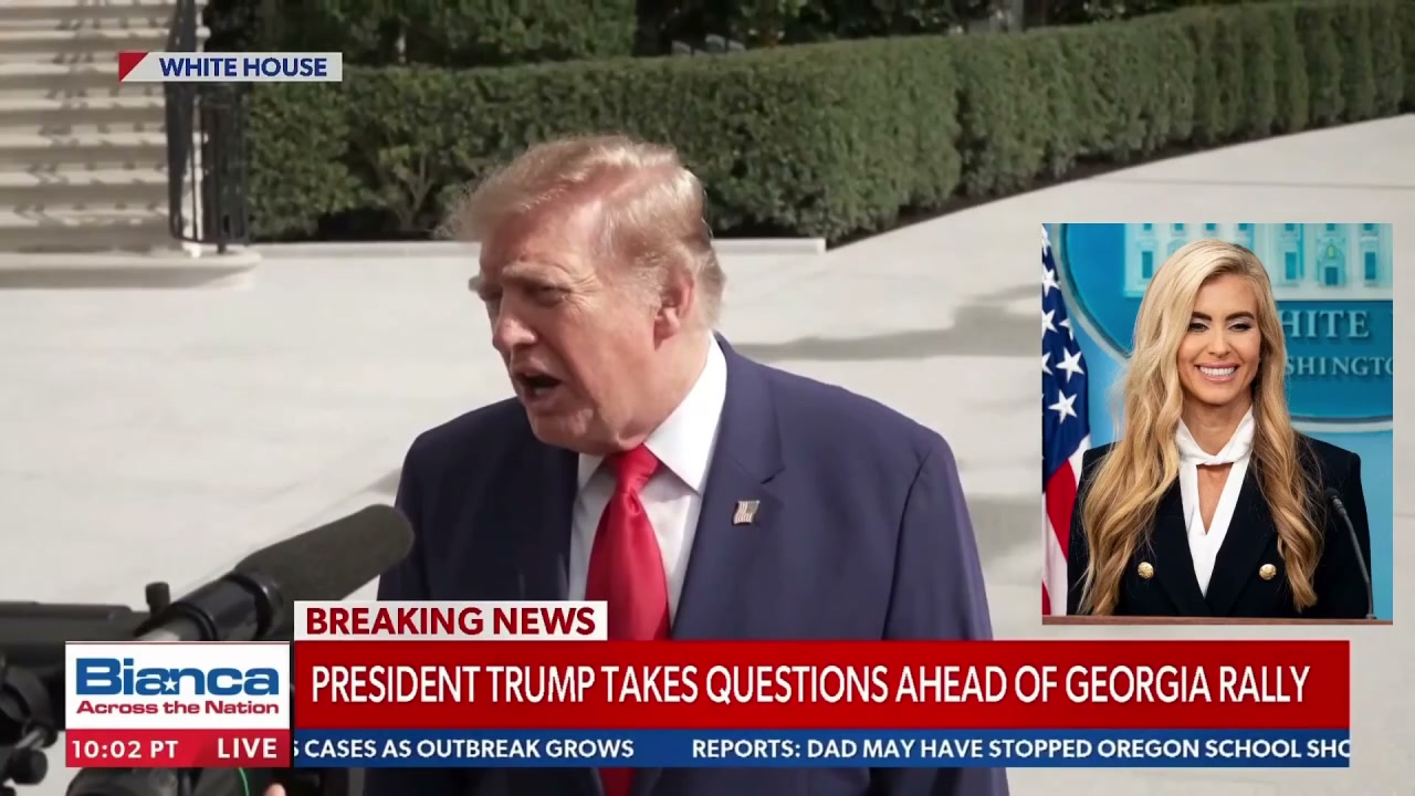 Watch: Donald Trump's 4-word message to Katie Zacharia as she leaves ...