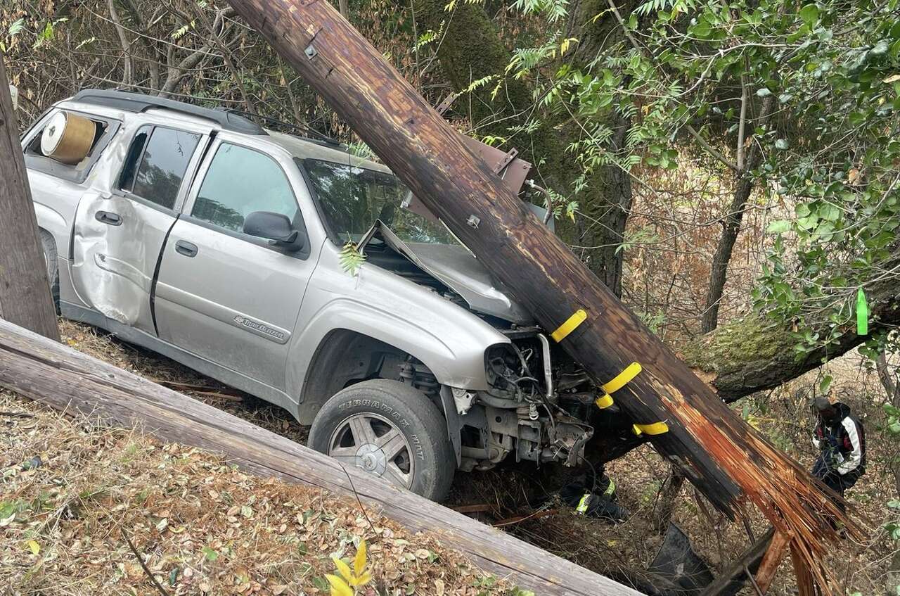 Major wine country road closed after SUV hits utility pole, leaving ...