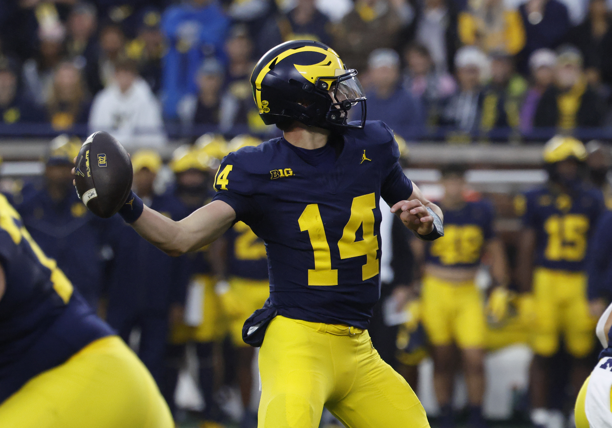 One simple reason why Tommy Carr can open up Michigan's rushing attack