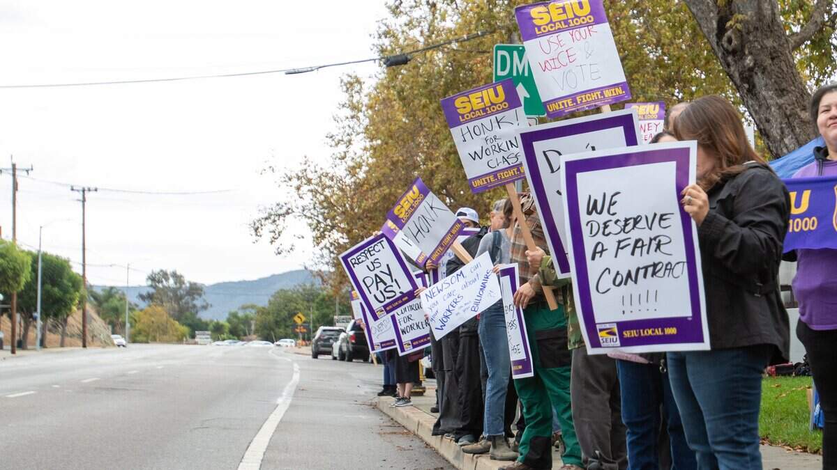 State workers in SLO County strike for better contract - 'We have power ...