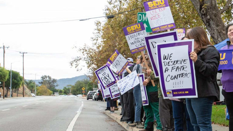 State workers in SLO County strike for better contract - 'We have power ...