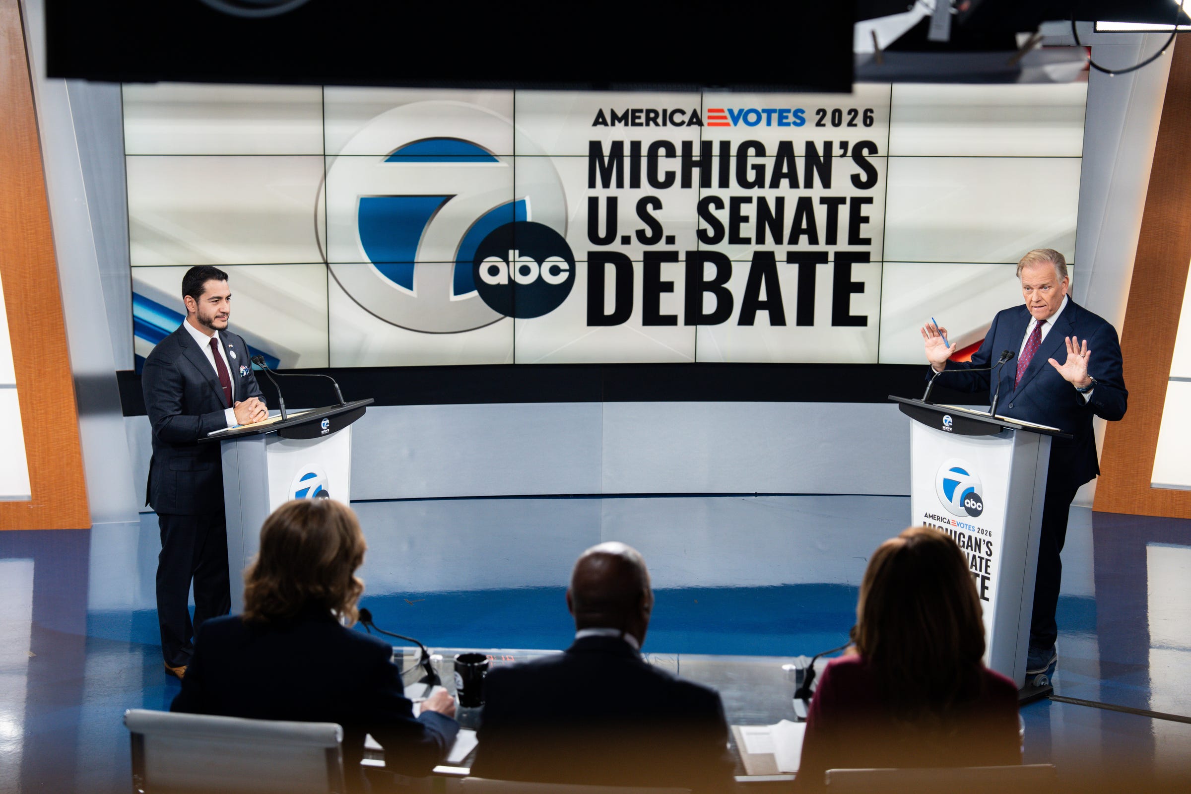 Socialism, social security, Trump spotlight El-Sayed, Rogers debate