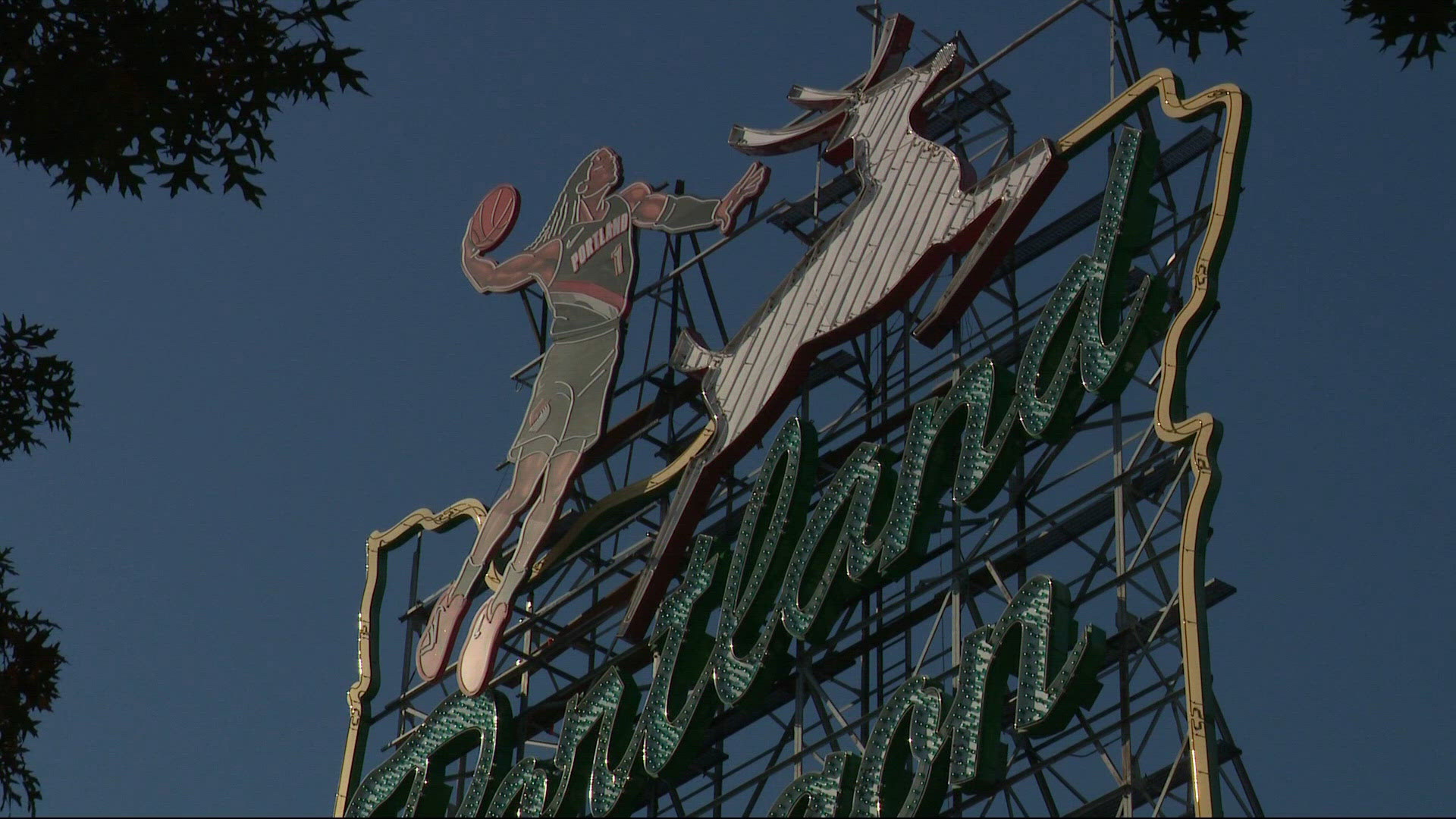 Nike adds Ja Morant to Portland's iconic White Stag sign