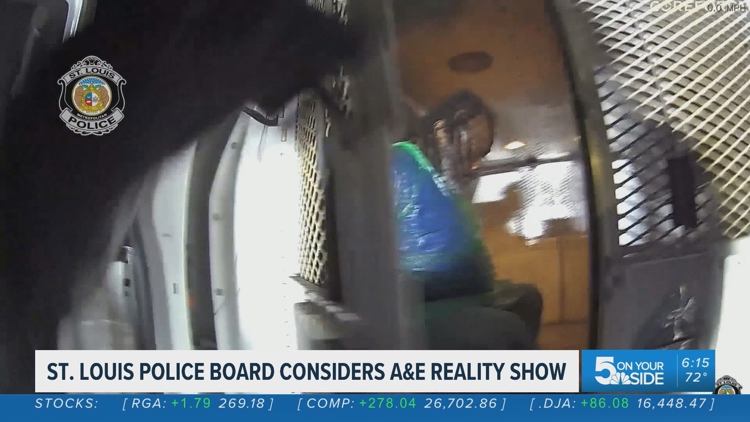 A&E would get a year with St. Louis police. The people on the other side of the camera aren't named in the contract