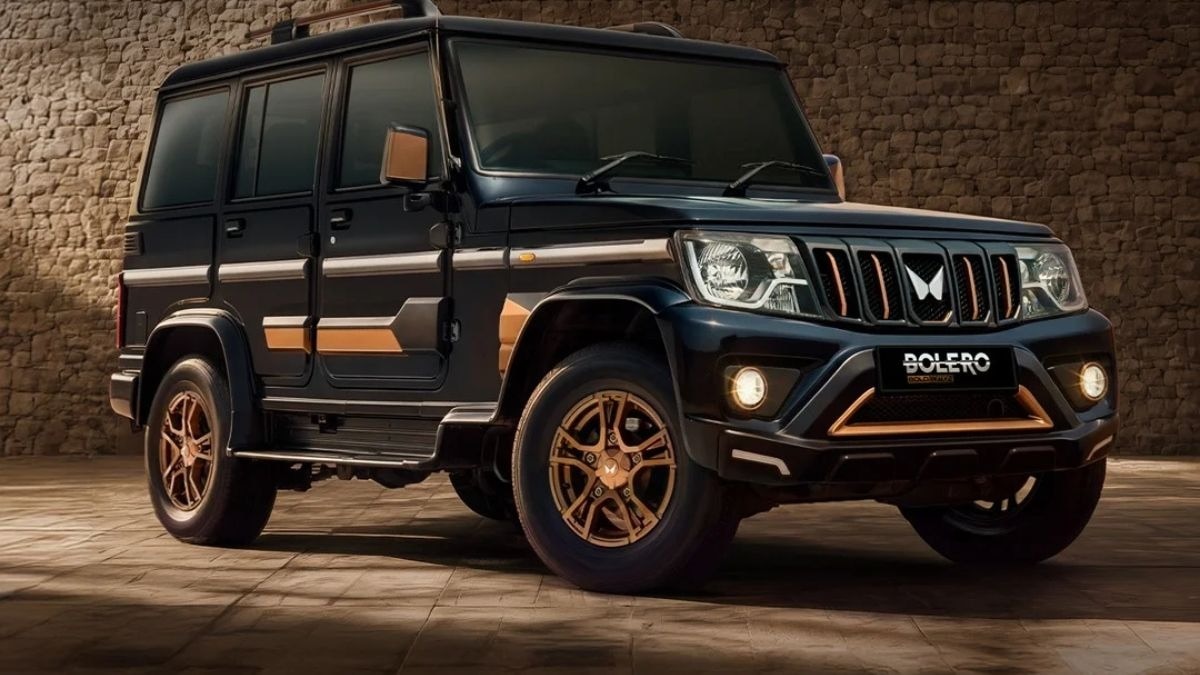Mahindra Bolero Bold Edition revealed with bronze accents, rear camera