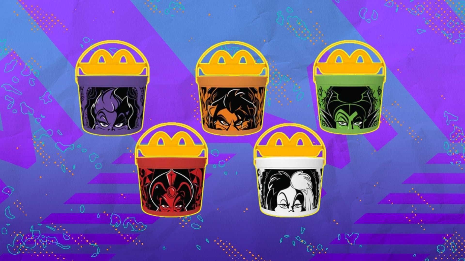 Disney's most iconic villains are taking over McDonald's Boo Buckets ...