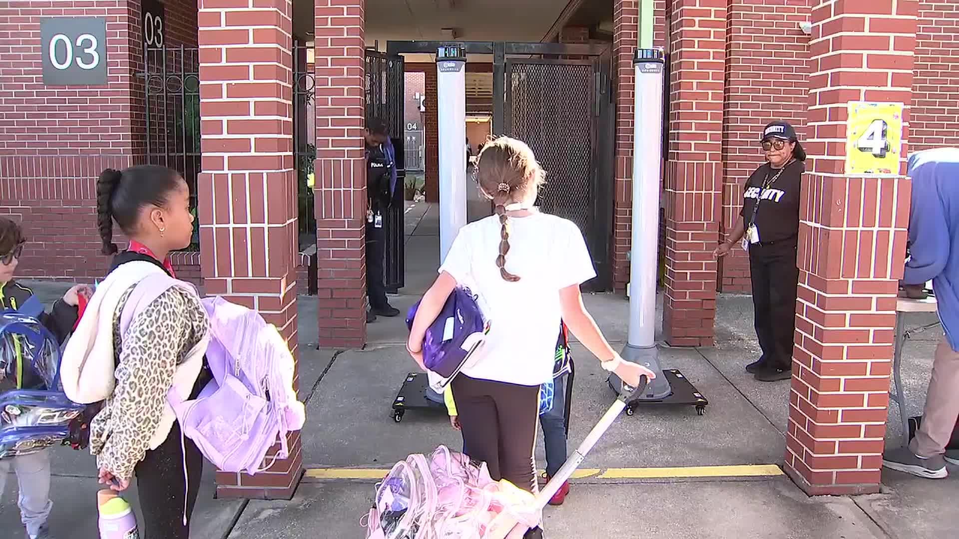 Duval Public Schools begins rolling out weapons detection systems at elementary schools
